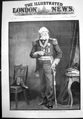 Old Print Father Fleet Admiral Sir Provo Wallis Gcb In Hundredth Year1890 19th