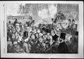 Original Old Antique Print Peace Illuminations Street Scene George Thomas 1856