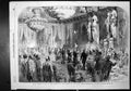Antique Old Print Staff Banquet Emoeror France Peace Plenipotentiaries 1856