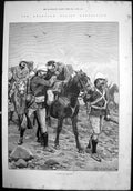 Antique Print Khartoum Relief Expedition Convoy Woundedcaton Woodville1885 19th