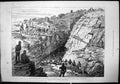 Antique Old Print Gakdul Wells Desert March Water Troops From Upper Well 1885