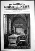 Antique Print Late Prince Imperial Mortuary St Marys Church Chiselhurst1879
