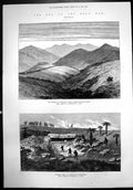 Antique Old Print End Zulu War Pursuit Cetewayo Kraal Finding Treasures 1879