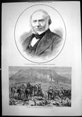 Old Antique Print Lancers Returning Burning Kraals Sir Rowland Hill 1879 19th