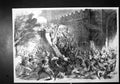 Original Old Antique Print Indian War Storming Delhi Cashmere Gate 1857 19th