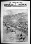 Original Old Antique Print Troops For Front Scots Greys Review Order 1899 19th