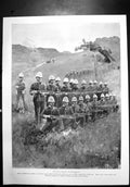 Original Old Antique Print Natal Infantry Field Service Rifles At Ready 1899