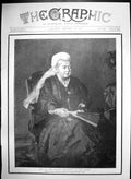 Antique Old Print Latest Portraits Queen Taken Special Command Osborne 1901