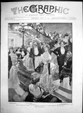 Original Old Antique Print Lifeboat Fete Stafford House Grand Staircase 1901