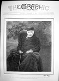 Antique Old Print Late Vicomte Ferdinand De Lesseps Garden La Chesnaye 1894