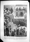 Antique Old Print Speech Day Harrow King Queen Open New Playing Fields 1905