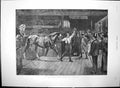 Original Old Antique Print At Horese Show Loaded With Honours Crowds Watch 1890