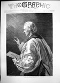 Antique Old Print Most Rev Edward White Benson D D Archbishop Canterbury 1890