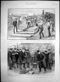 Antique Print First Railway Transvaal Sod Wirral Railway Mr Gladstone 1892 19th