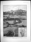 Old Antique Print Visit King Queen Harrow New Playing Fields Opened 1905 20th