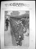 Antique Old Print Inspection Yeomen Guard Lord Methuen St Jamess Palace 1905