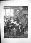 Old Antique Print Result High Living F Hall Dog Pharmacist Bottles 1892 19th