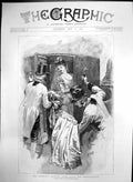 Antique Old Print Her Majestys Drawing Room After Presentation Carriage 1892