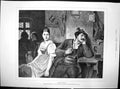 Original Old Antique Print Jealousy Hugo Kauffmann United Arts Gallery 1882