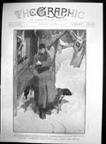 Old Antique Print Alls Well Frank Craig Sentry Go House Moscow Riots 1905 20th