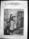Original Old Antique Print Forestalled Sydney Hall Warsaw Strike Riots 1905