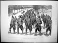 Antique Print Returning From Snow Shoe Drill Canadian Artillery Quebec 1890