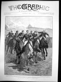 Original Old Antique Print British In Egypt Camel Race John Charlton 1895 19th