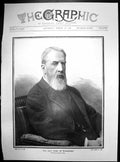 Original Old Antique Print Late Duke Devonshire Born 1833 Died 1908 1908 19th
