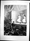 Antique Old Print Cigarette Concert Hon Artillery Co Headquartersfinsbury1890