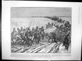 Original Old Antique Print Russian Reinforcements March Manchuria Cossacks 1904