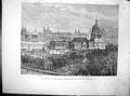 Original Old Antique Print Paris Under Bombardment Trocadero Champ De Mars 1871