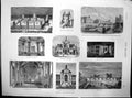 Antique Print Paris Illustrated Palace Justice Tomb Napolean Vincennes1878 19th