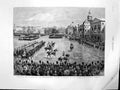 Antique Print Trooping Colours Horse-Guards Parade Queen 68Thbirthday 1887