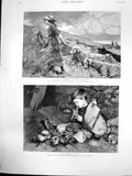 Old Print Sandhills Jutland Adrianstokes Magic Flute Marjanne Stokes1887 19th