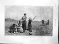 Antique Print Across Fields Jules Breton Paris Salon Women Bags Fields 1887