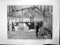 Antique Old Print Queen Foundation Stone New Victoria Courts Birmingham 1887
