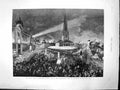 Old Antique Print Queen Birmingham Illuminations Colonnade Town Hall 1887 19th
