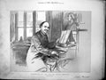 Old Antique Print Celebrities Day Sir Julius Benedict Playing Piano 1884 19th