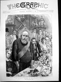 Old Antique Print Lord Salisbury Speaking Guildhall Banquet W Small 1895 19th