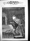 Antique Old Print Re-Election Ministers Parliament Balfour Lord Treasury 1895