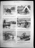 Antique Print Angling Holiday Ireland Our Attendant Imp Trout Fishing 1897 19th