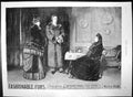 Original Old Antique Print International Fur Store Ladies Gents Coats Hats 1885