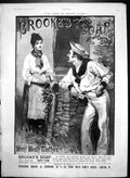 Antique Old Print Brookes Soap Tis Used In Every Clime Wont Wash Clothes 1889
