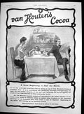 Original Old Antique Print Van Houtens Cocoa Good Beginning Half Battle 1901