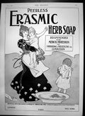 Antique Old Print Peerless Erasmic Herb Soap Improving Complextion 1898 Ref.2