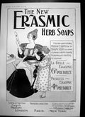 Original Old Antique Print New Erasmic Herb Soaps SAll High Class Chemists 1898