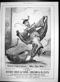 Antique Old Print Brookes Monkey Brand Soap For Kitchen Tables Floors 1898 19th