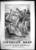 Old Antique Print Lifebuoy Soap Makes Health Infectious HousehToilet 1906 20th