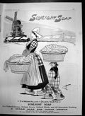 Old Antique Print Sunlight Soap For Washing Holland Delights Dutch 1906 20th