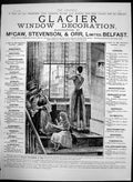 Antique Old Print Glacier Window Decoration Mccaw Stevenson Orr Belfast 1890